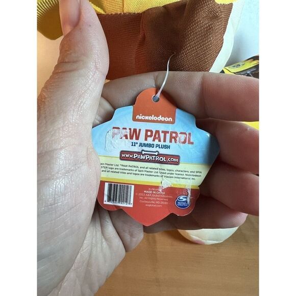 Rubble Nickelodeon Paw Patrol  Jumbo Plush With Tag - Picture 4 of 9